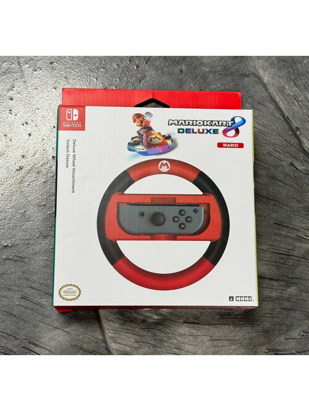 Hori Nintendo Switch Deluxe Wheel Attachment - Red - Mario Kart 8 New & Sealed